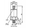 Elektroninen paineanturi PP70.22 0-100 bar IFM